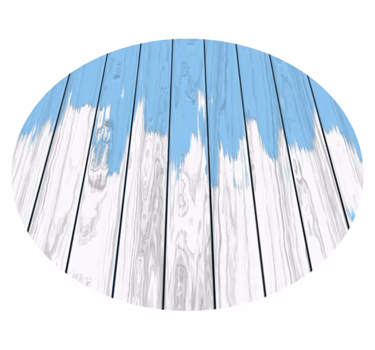 Tapis vinyle imitation parquet bois en détresse - TenStickers