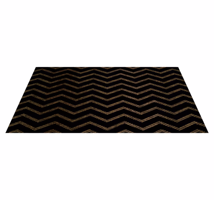 Tapis vinyle rayures motif à rayures chevrons - TenStickers