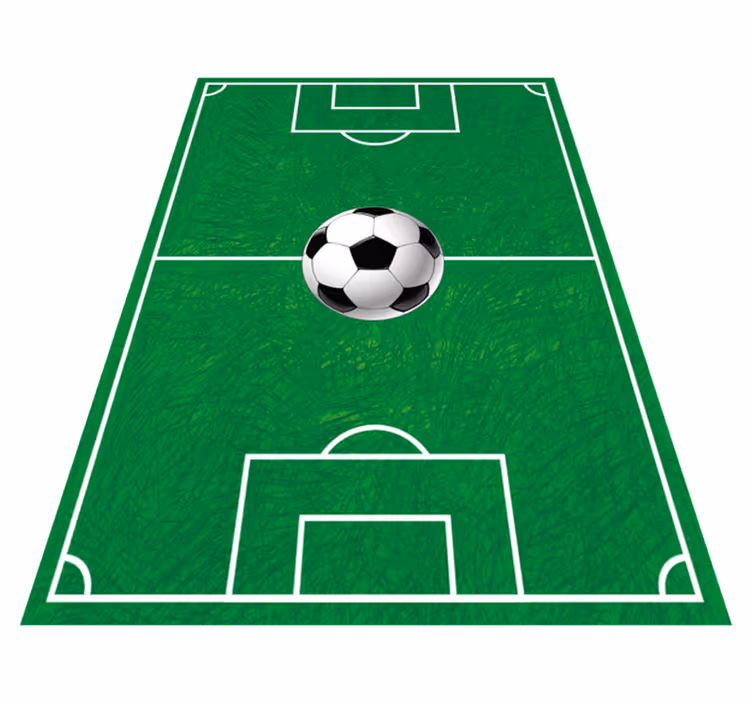 Tapis vinyle jeux graphiques de terrain de football - TenStickers