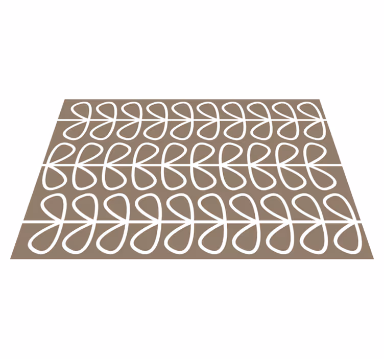 Tapis vinyle géométrique motif de boucle géométrique - TenStickers