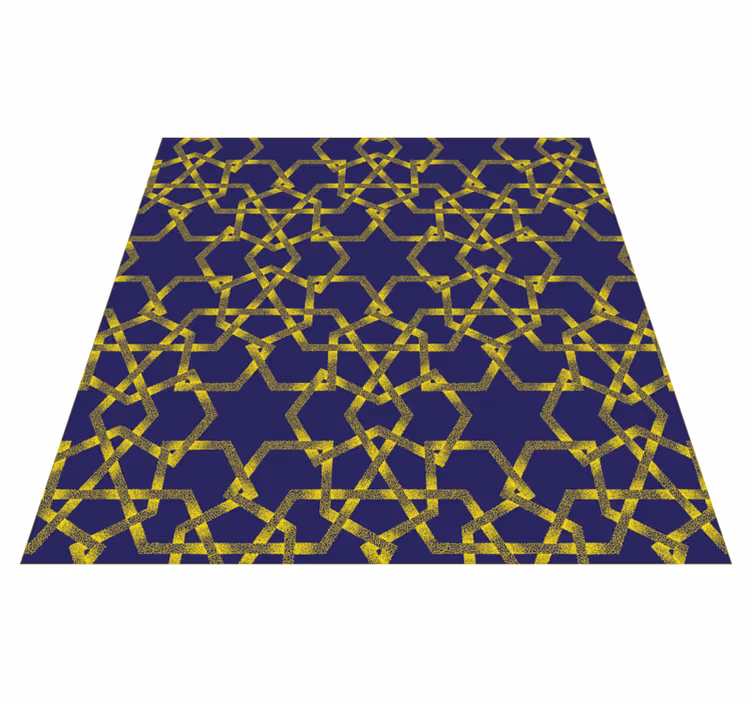 Tapis vinyle salle de bain accent de bain géométrique - TenStickers