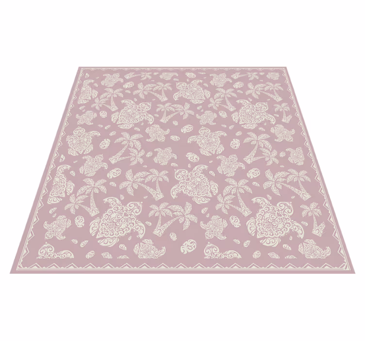 Tapis vinyle mandala mandala cachemire - TenStickers