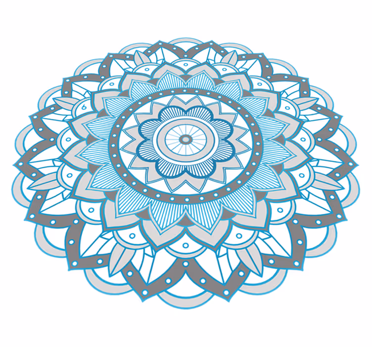 Tapis vinyle mandala mandala complexe - TenStickers
