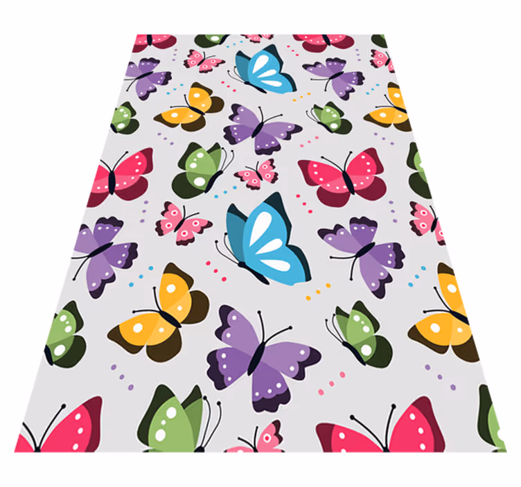 tapis vinyle animal Papillon - TenStickers