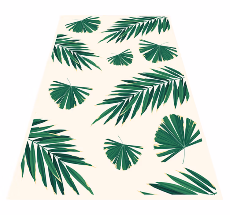 tapis vinyle chambre avec des plantes - TenStickers
