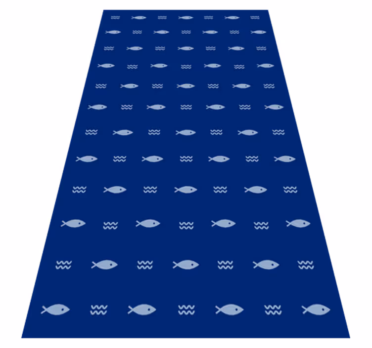 Tapis vinyle Poissons minimalistes - TenStickers