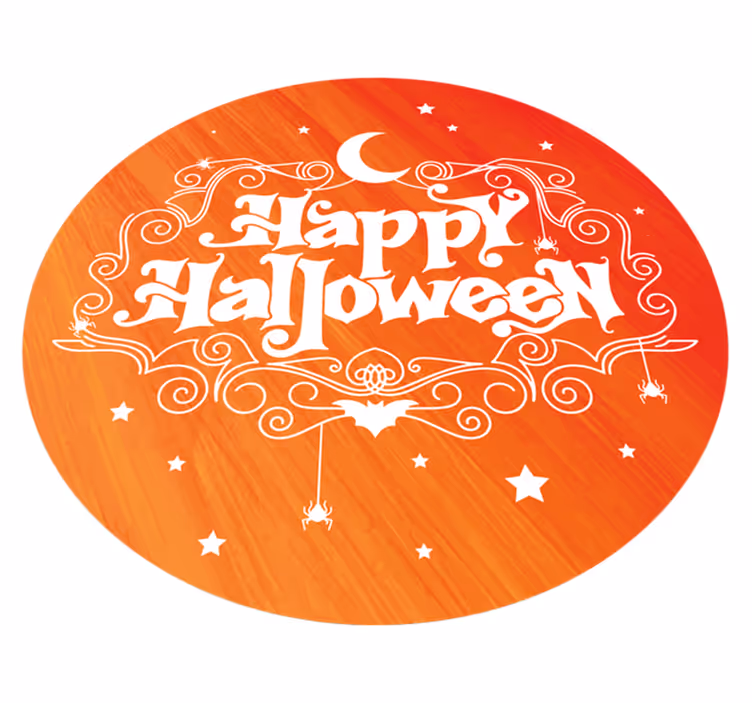 Tapis vinyle pour halloween circulaire de fête d'halloween - TenStickers