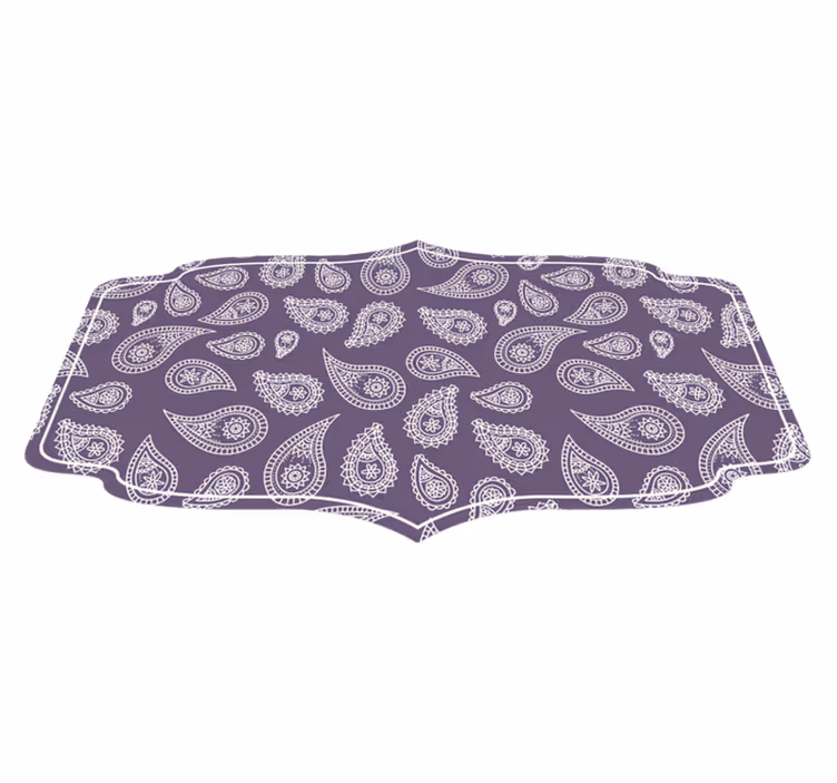 Tapis vinyle mandala motif de mandala cachemire - TenStickers