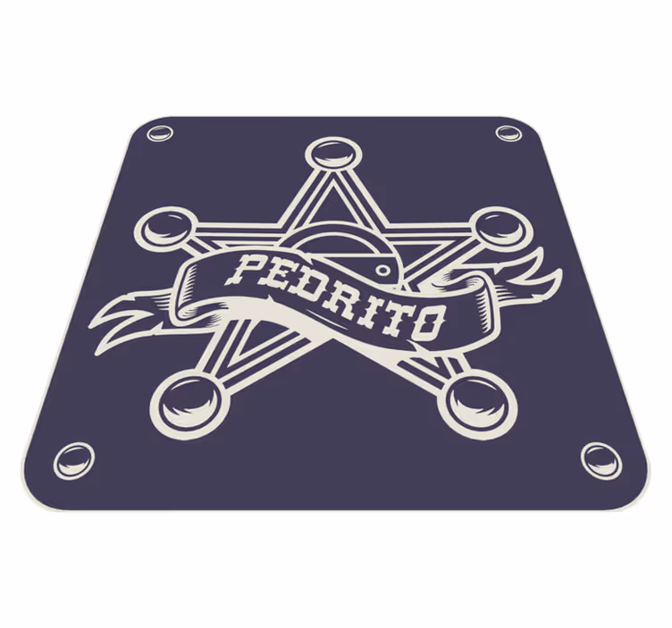 Tapis vinyle personnalisé emblème personnalisé - TenStickers