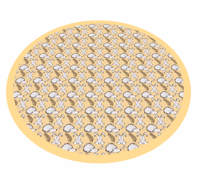 Tapis vinyle bébé illustration de hérisson - TenStickers