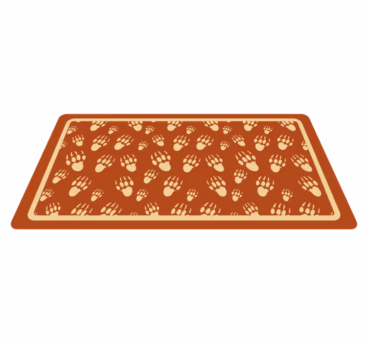 Tapis vinyle motif animal conception de modèle de patte - TenStickers