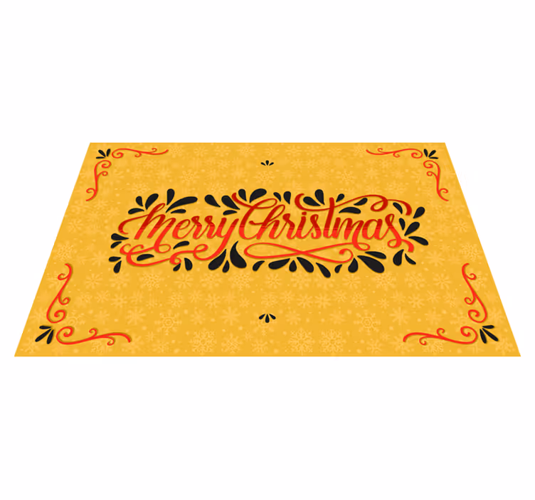 Tapis vinyle noël salutations festives - TenStickers