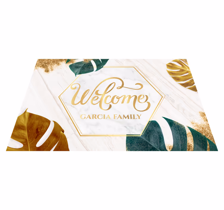 Tapis vinyle personnalisé entrée personnalisable - TenStickers