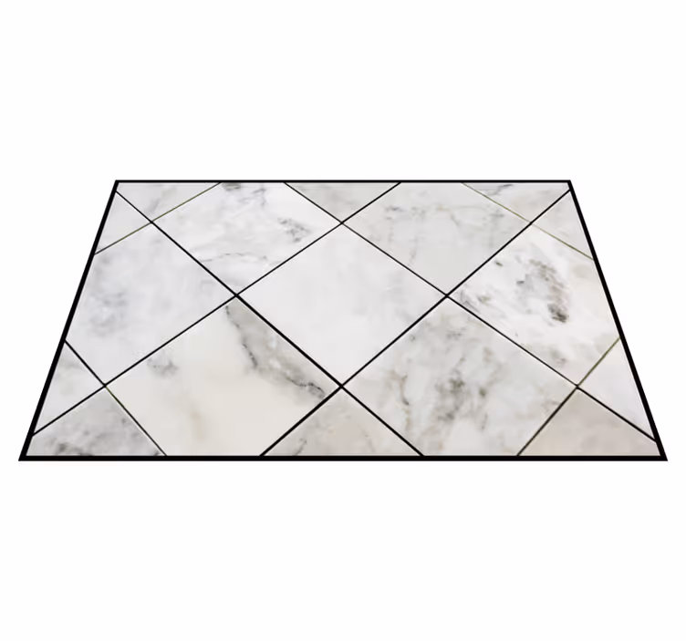 Tapis vinyle marbre illusion de marbre - TenStickers