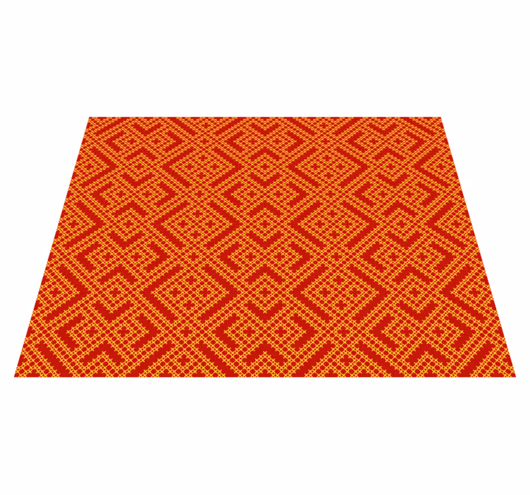 tapis vinyle motif vinylee ornemental slave - TenStickers
