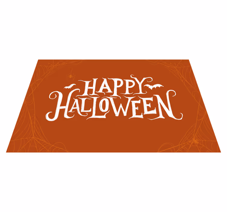 Tapis vinyle pour halloween message de fête d'halloween - TenStickers
