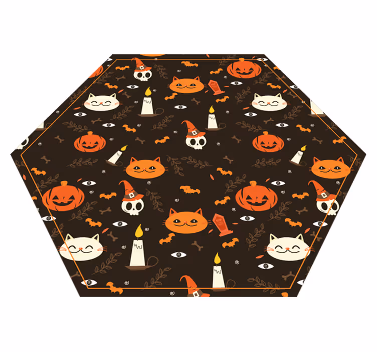Tapis vinyle pour halloween modèle festif d'halloween - TenStickers