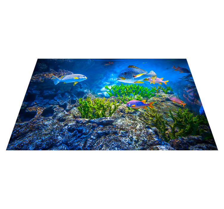 tapis vinyle animal Poissons sous-marins - TenStickers