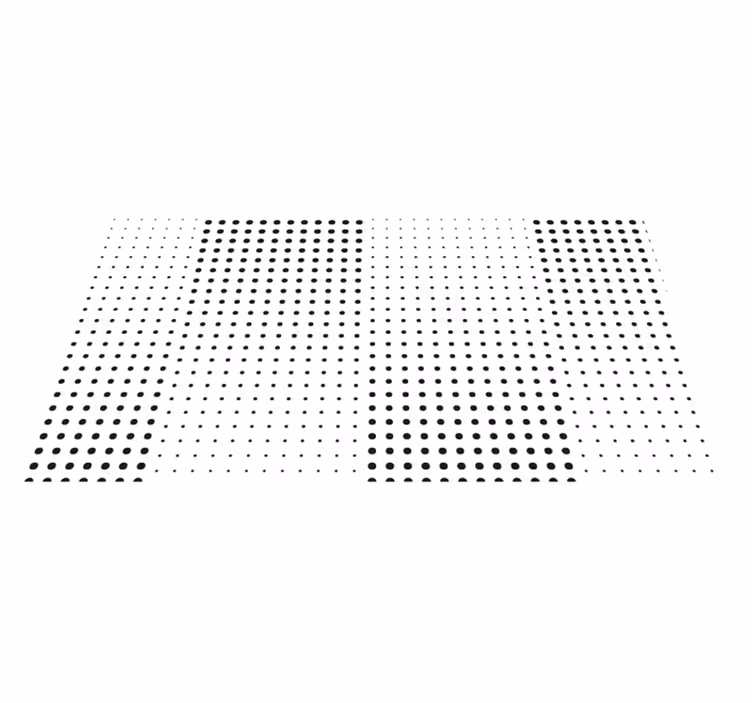 Tapis vinyle salle de bain dégradé de points décolorés - TenStickers