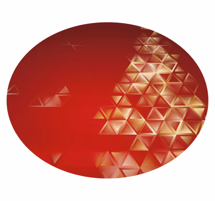 Tapis vinyle géométrique sphère d'ombre géométrique - TenStickers