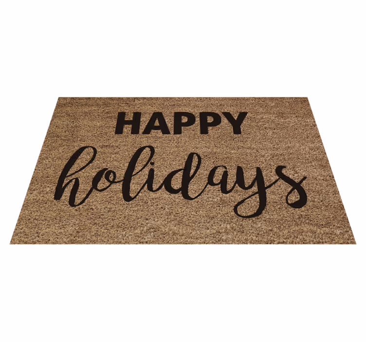 Tapis vinyle noël paillasson de voeux festif - TenStickers