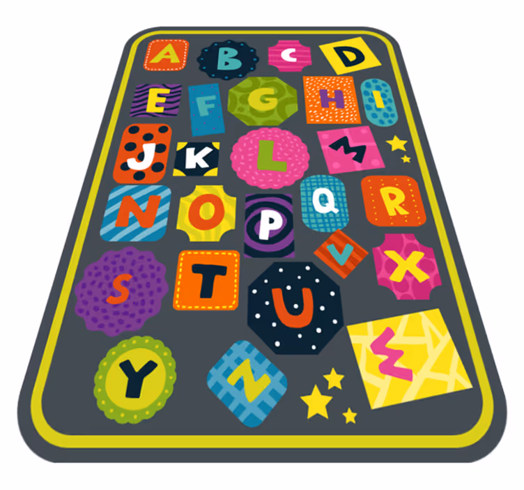 tapis vinyle alphabet Alphabet coloré pour enfants - TenStickers