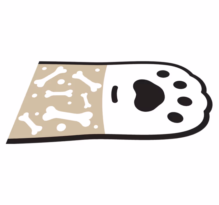 Tapis vinyle animal surface à motifs de pattes - TenStickers