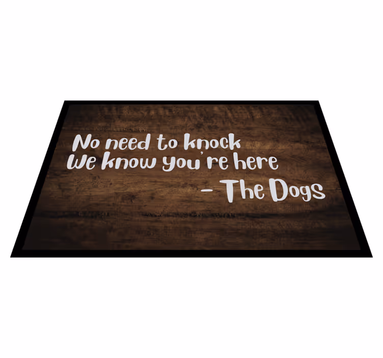 Tapis vinyle citation entrée de citation de bienvenue - TenStickers