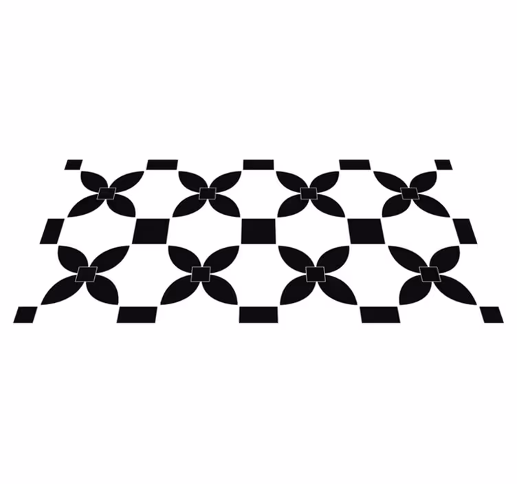 Tapis vinyle cuisine carrelage monochrome - TenStickers