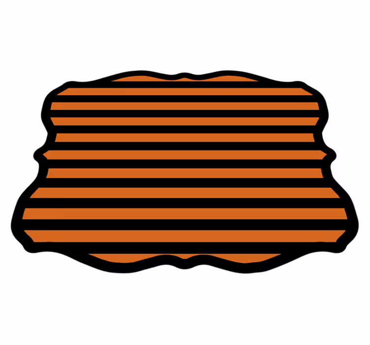 Tapis vinyle pour halloween rayures halloween - TenStickers