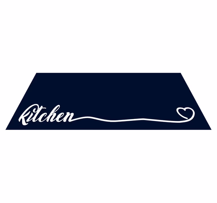Tapis vinyle cuisine script gastronomique raffiné - TenStickers
