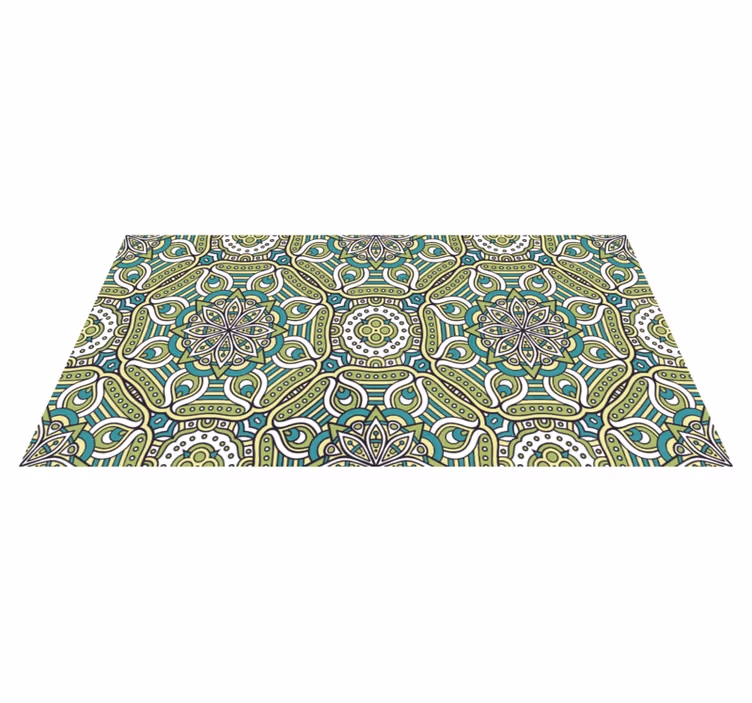 Tapis vinyle mandala à motifs de mandala - TenStickers