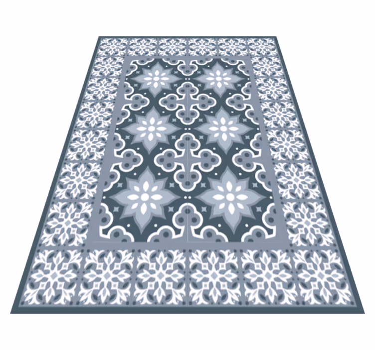 Tapis vinyle salle de bain tuile traditionnelle - TenStickers
