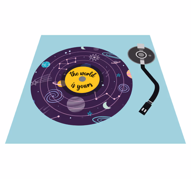 Tapis vinyle pour enfants thème de l'exploration du monde - TenStickers