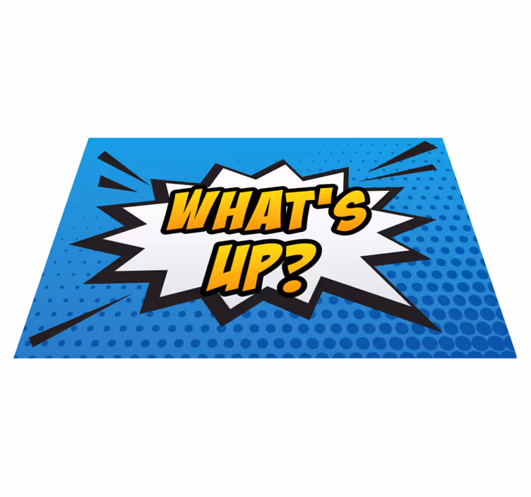Tapis vinyle jeux expression d'éclatement comique - TenStickers