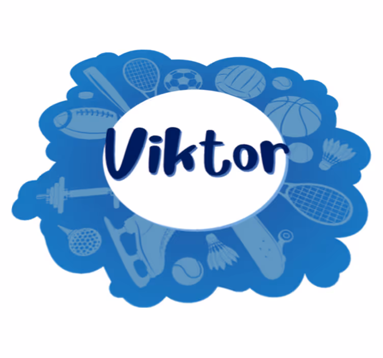 Tapis vinyle personnalisé emblème sportif personnalisé - TenStickers