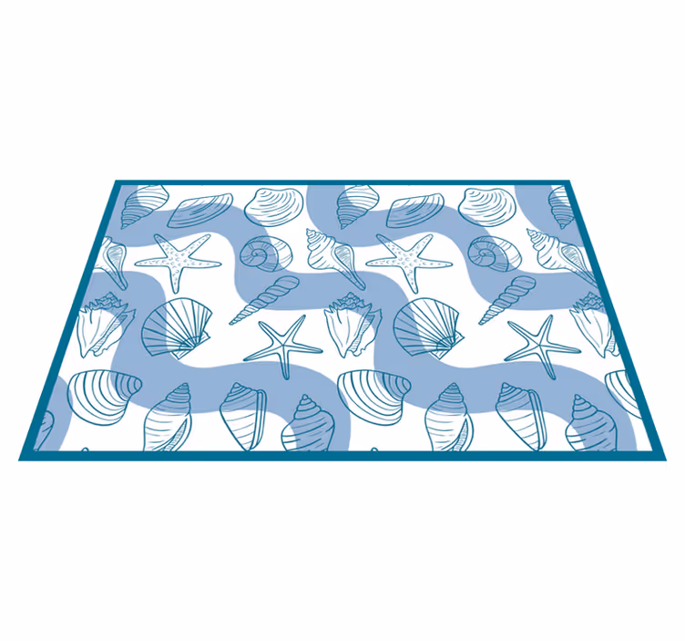 tapis vinyle animal Motifs de coquillages - TenStickers