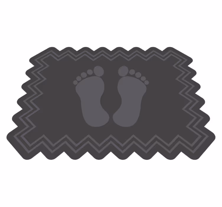 Tapis vinyle salle de bain tapis de bain empreinte de pas - TenStickers