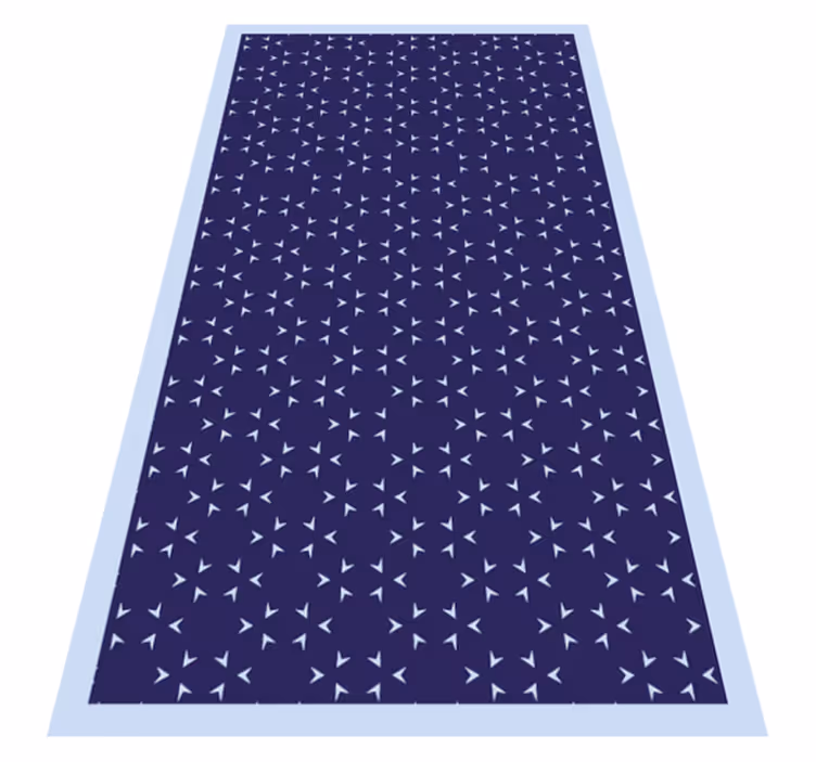 Tapis vinyle rayures motif à rayures nautiques - TenStickers