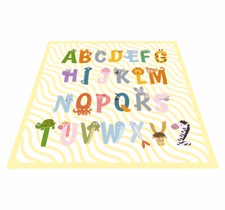 Tapis vinyle alphabet récréation de l'alphabet - TenStickers