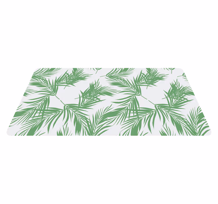 Tapis vinyle plantes motif de palmiers tropicaux - TenStickers