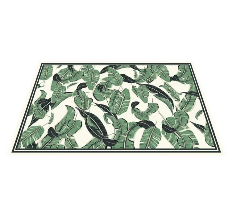 Tapis vinyle plantes conception de feuille de bananier - TenStickers