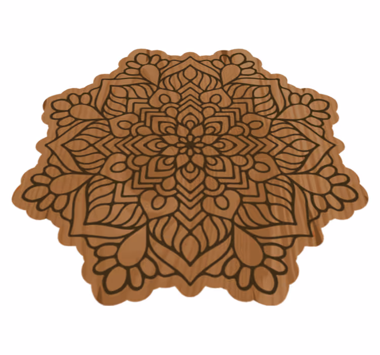 Tapis vinyle mandala complexité du mandala - TenStickers