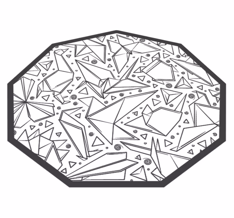 tapis vinyle animal Forme origami - TenStickers