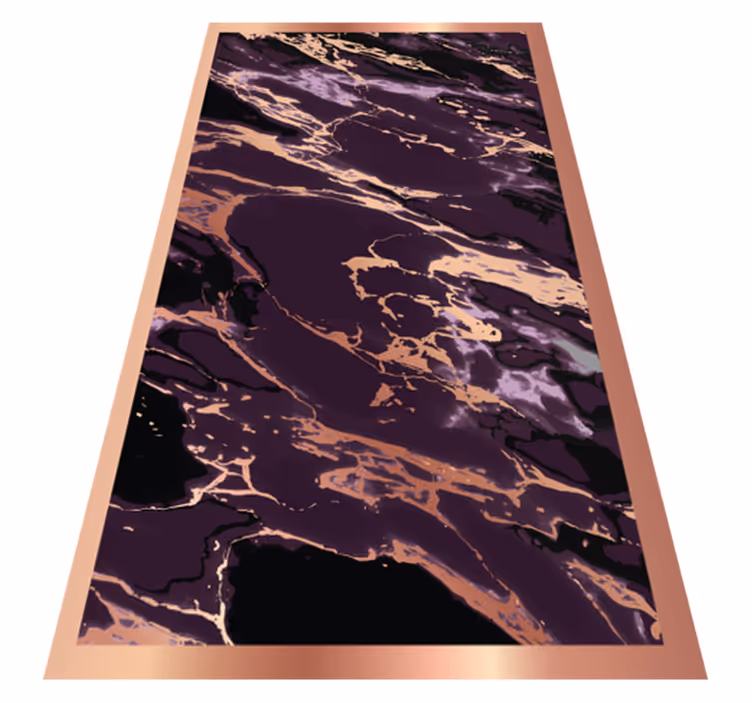 Tapis vinyle marbre motif marbré - TenStickers