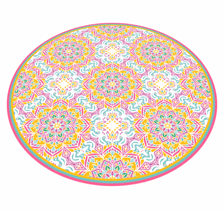 Tapis vinyle mandala mandala circulaire - TenStickers