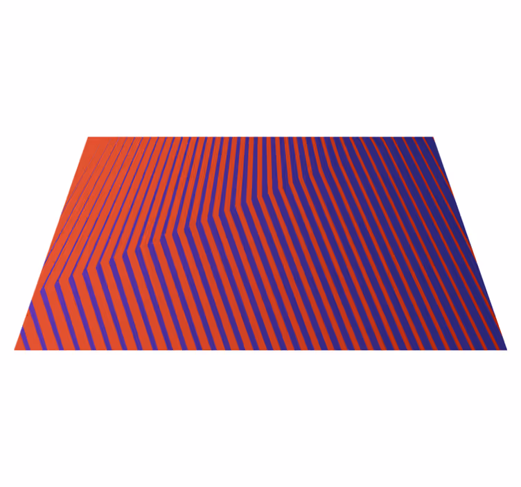 Tapis vinyle rayures rayures contrastées - TenStickers