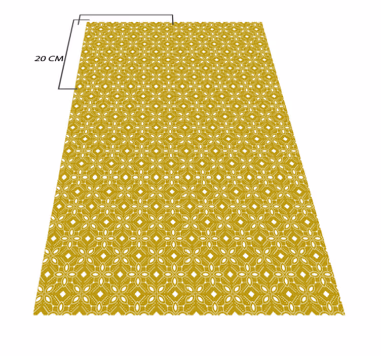 Tapis vinyle cuisine superposition de cuisine géométrique - TenStickers