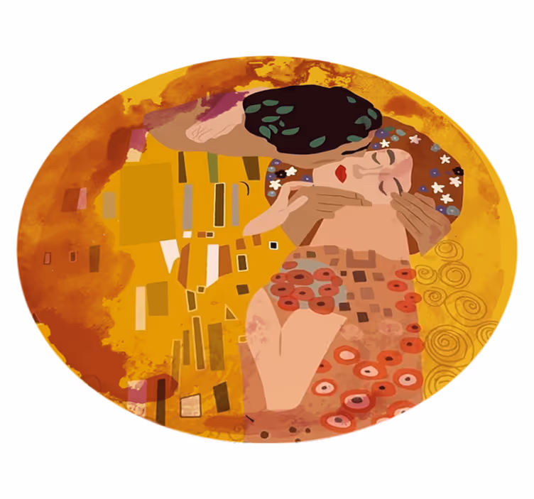 Tapis vinyle carte du monde monde abstrait embrasser - TenStickers