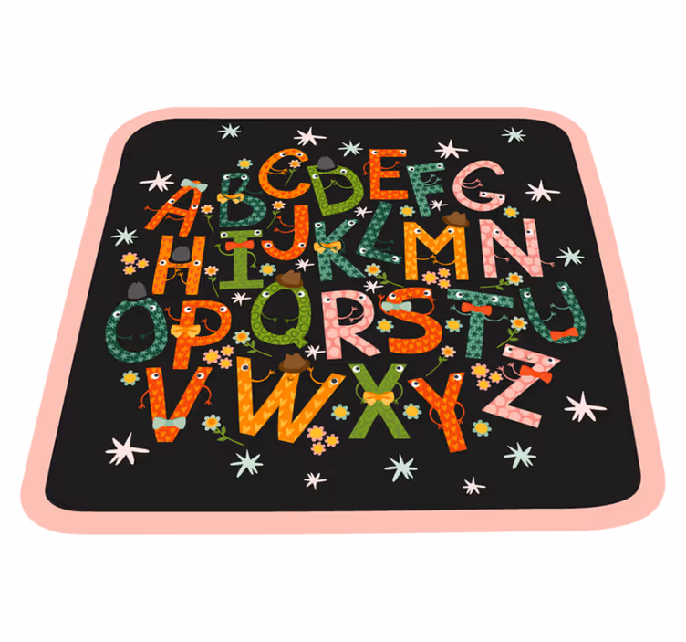 Tapis vinyle alphabet enchantement de l'alphabet - TenStickers